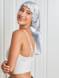 SilkSilky IT Seta pura Sleep Cap Argento 004