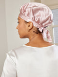 SilkSilky IT Seta pura Sleep Cap Rosa 004