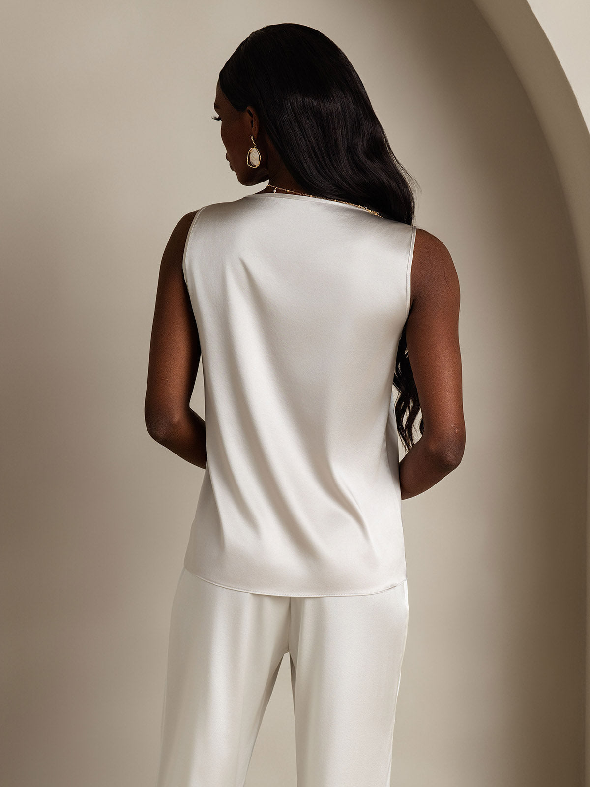 [Grigio Chiaro] SilkSilky-IT 19Momme Seta Camisoles 002