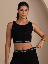 [Nero] SilkSilky-IT Sleeveless Crew Neck Women's Outfit Sets 003