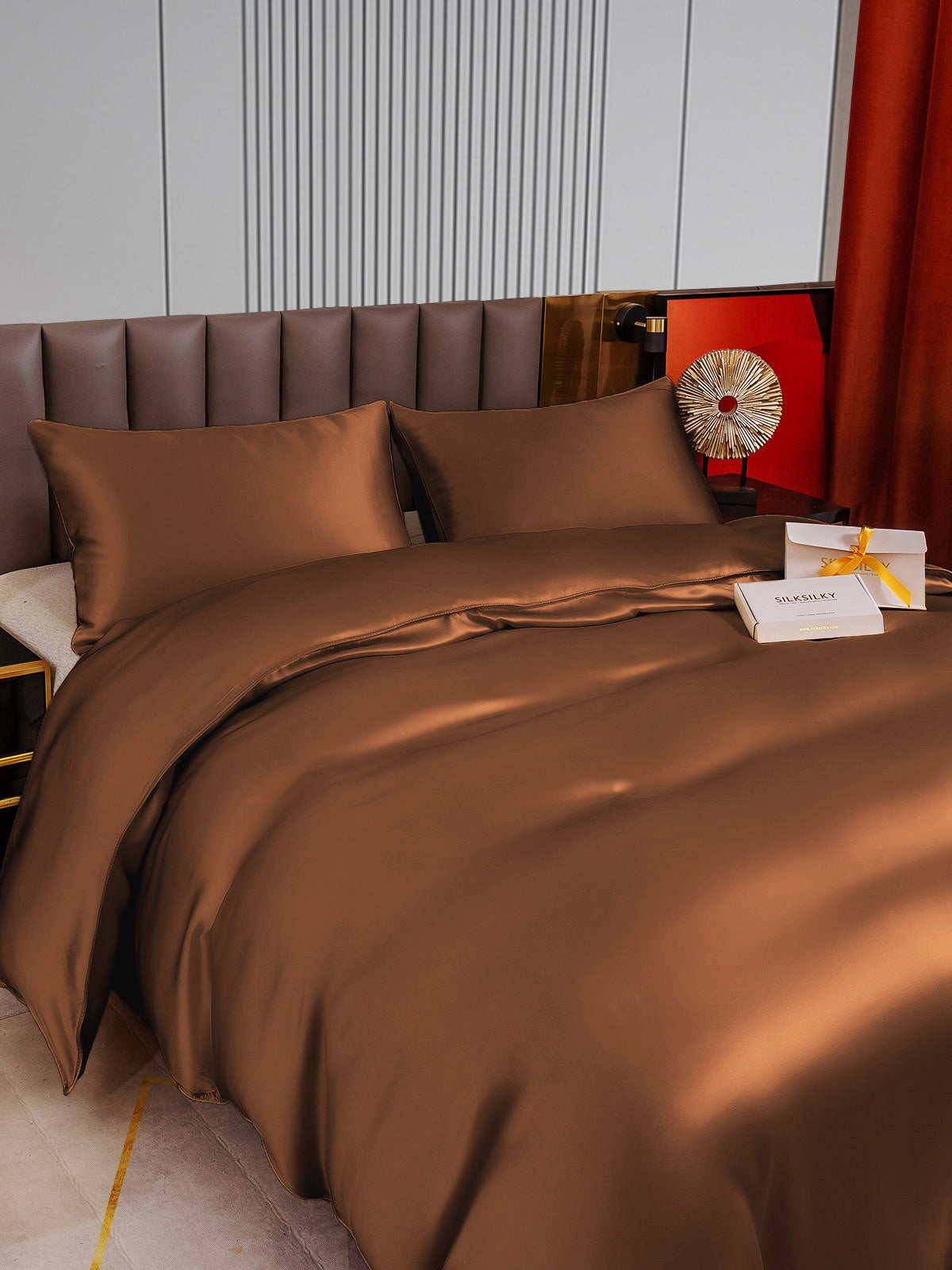 [Caffè] SilkSilky-IT 22Momme Seta pura Bedding Set 004