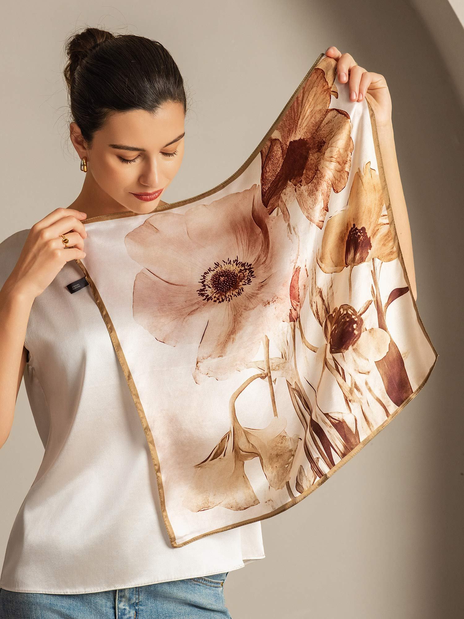 [P092] SilkSilky-IT Seta pura Scarf 002