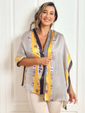 SilkSilky IT Seta pura Scarf Giallo 002