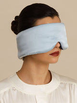 [BluScuro+Azzurro] SilkSilky-IT Mascherina da Notte 001