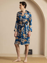 [Drago Navy] SilkSilky-IT Long Sleeve Vestaglia da uomo 006
