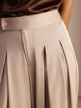 [Marrone Chiaro] SilkSilky-IT Pantaloni da donna 004