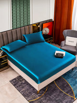 [Verde Acqua] SilkSilky-IT 25Momme Set di biancheria da letto 001