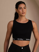 [Nero] SilkSilky-IT Sleeveless Crew Neck Cami 001