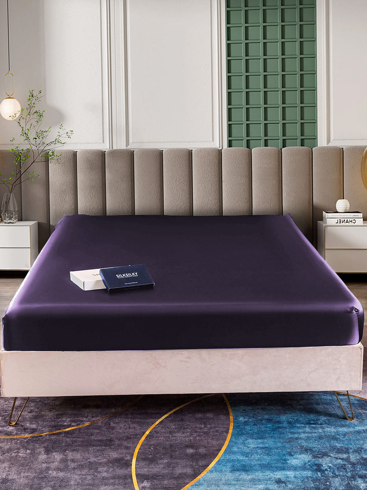 [Viola Scuro] SilkSilky-IT 25Momme Seta pura Sheet 002