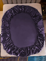 [Viola Scuro] SilkSilky-IT 22Momme Set di biancheria da letto 003
