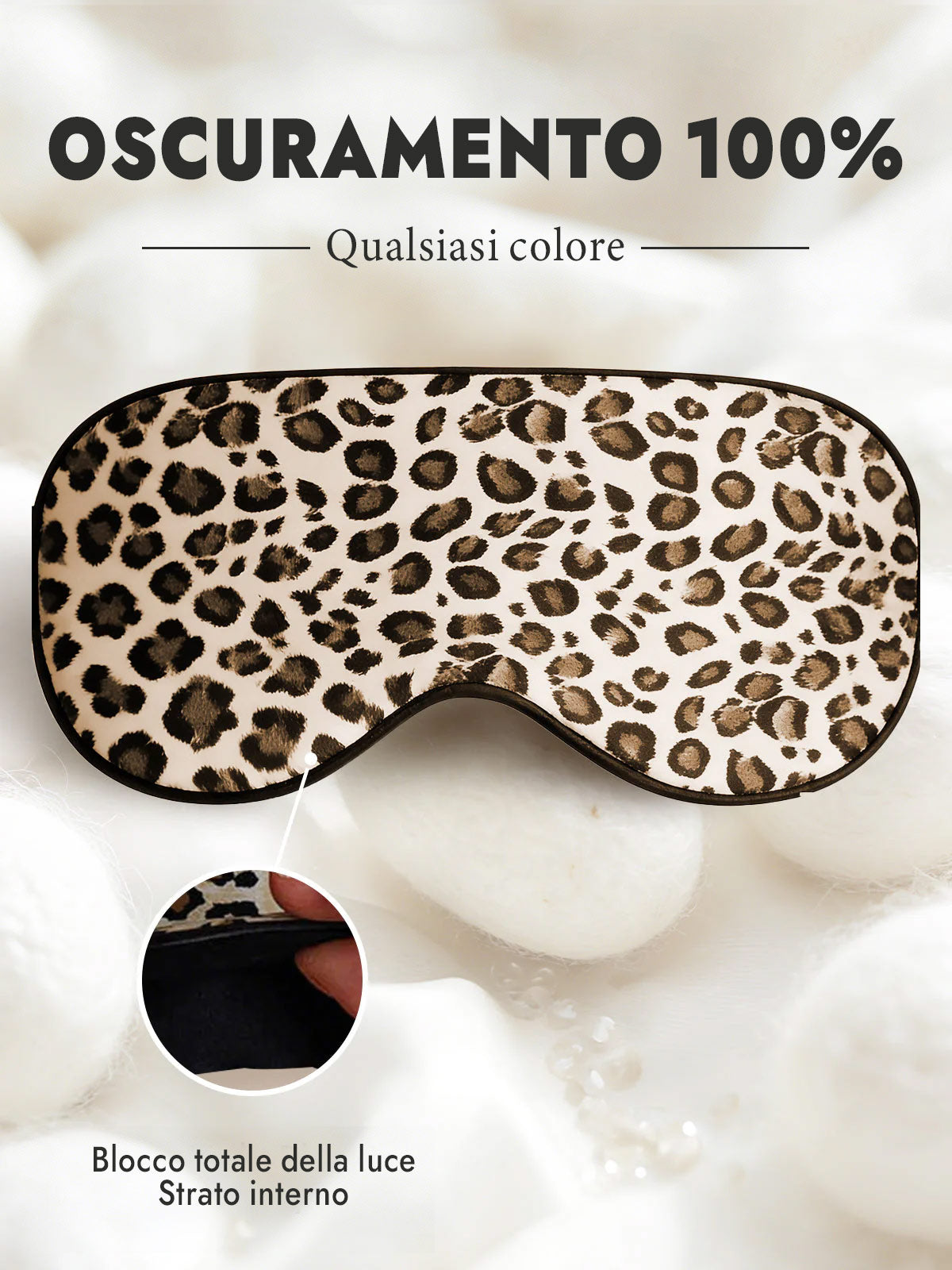 [Leopardo] SilkSilky-IT Mascherina da Notte 001