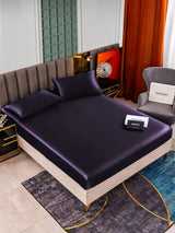 [Viola Scuro] SilkSilky-IT 22Momme Set di biancheria da letto 002