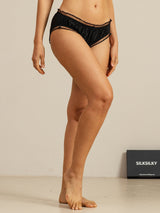 [Nero] SilkSilky-IT Mutandine da donna 007