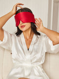 SilkSilky IT 19Momme Seta pura Eye Mask Vino 001