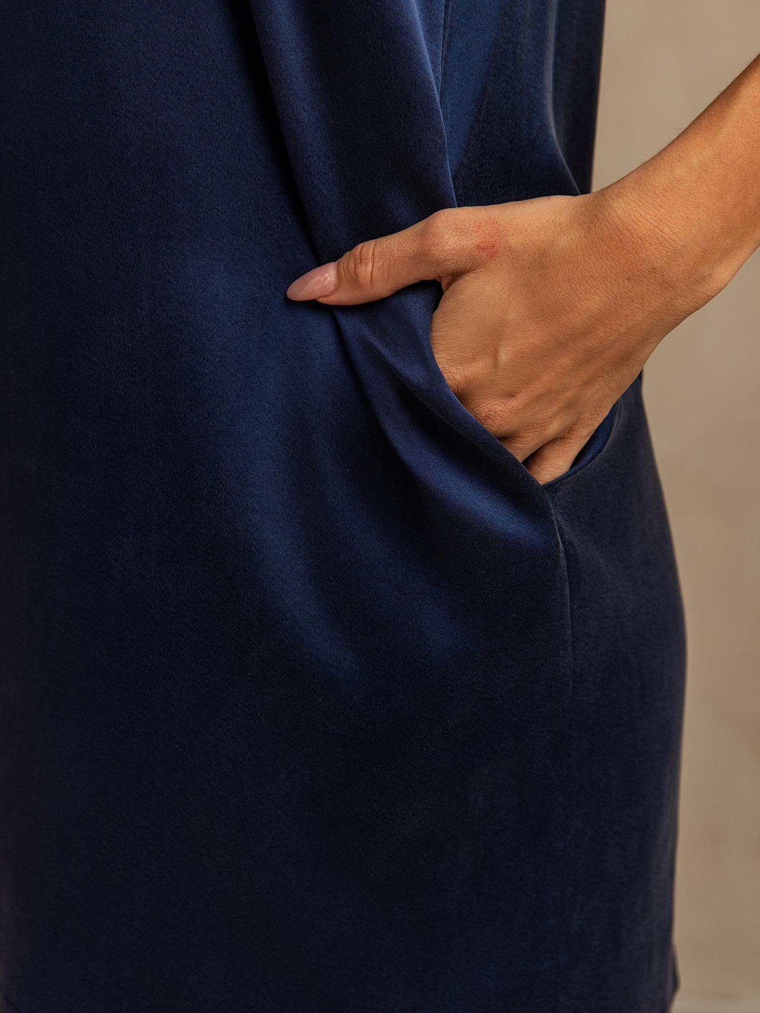 [Blu Scuro] SilkSilky-IT 19Momme Seta Nightgown 005