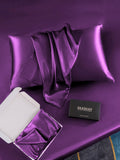 SilkSilky-IT 19Momme Seta pura Pillowcase Viola 007