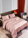 SilkSilky IT 22Momme Seta pura Bedding Set MalvaPallido 002