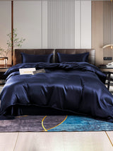 [Blu Scuro] SilkSilky-IT 22Momme Set di biancheria da letto 001