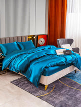 [Verde Acqua] SilkSilky-IT 22Momme Seta pura Bedding Set 003,
