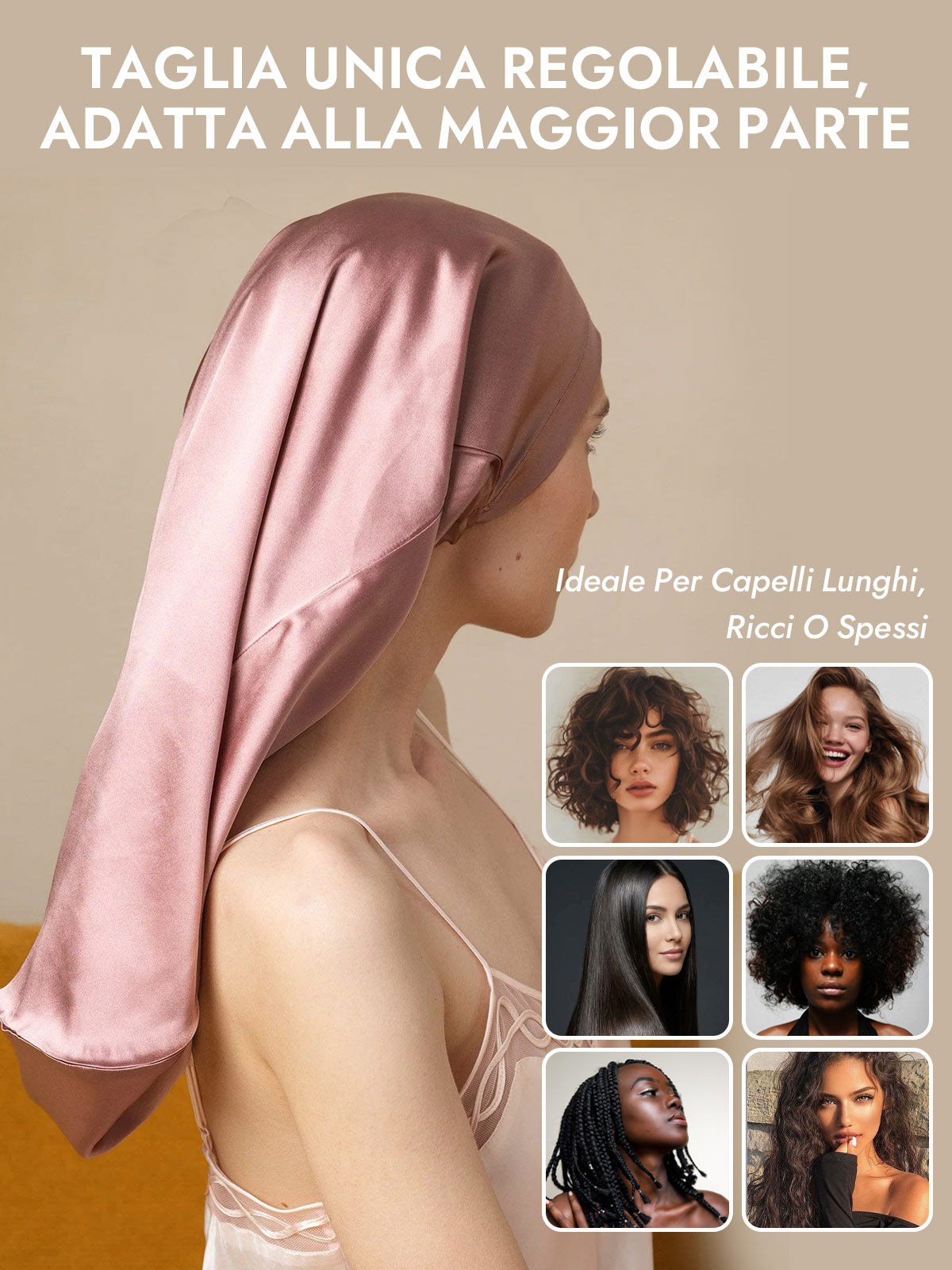 [Malva Pallido] SilkSilky-IT Cuffia di seta 006