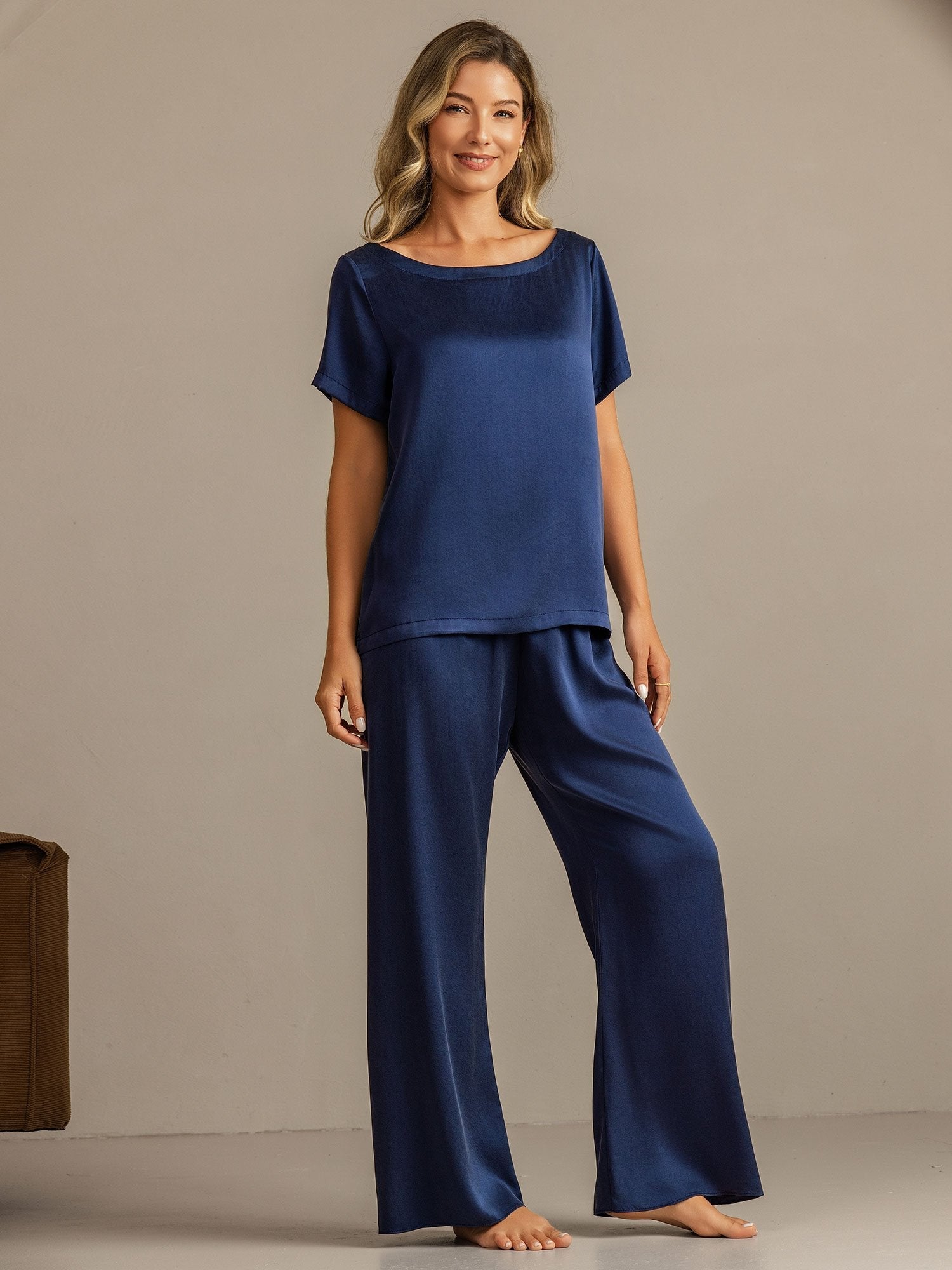 [BluScuro] SilkSilky-IT 19Momme Seta Womens Pajamas 001