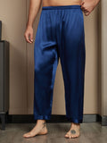 SilkSilky IT Seta pura Mens Sleep Bottoms BluAcuro 001