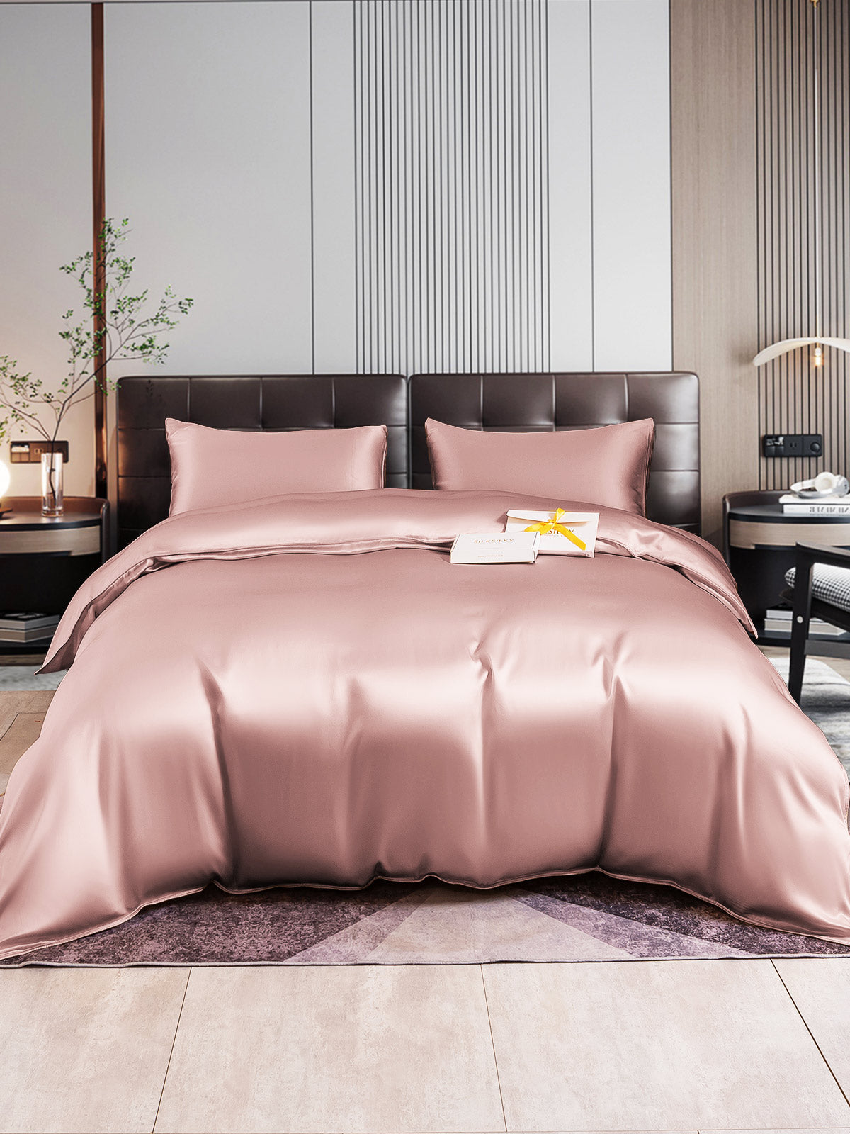 [Malva Pallido] SilkSilky-IT 22Momme Seta pura Bedding Set 001