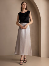 [Nero] SilkSilky-IT Sleeveless Round Neck Cami 006