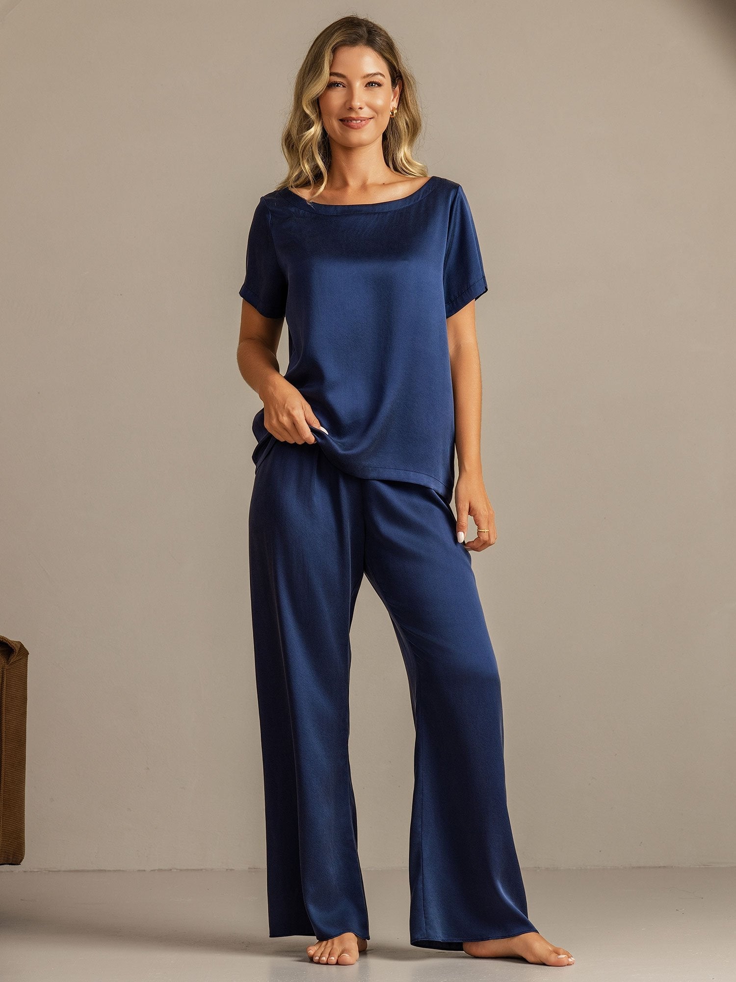 [BluScuro] SilkSilky-IT 19Momme Seta Womens Pajamas 004