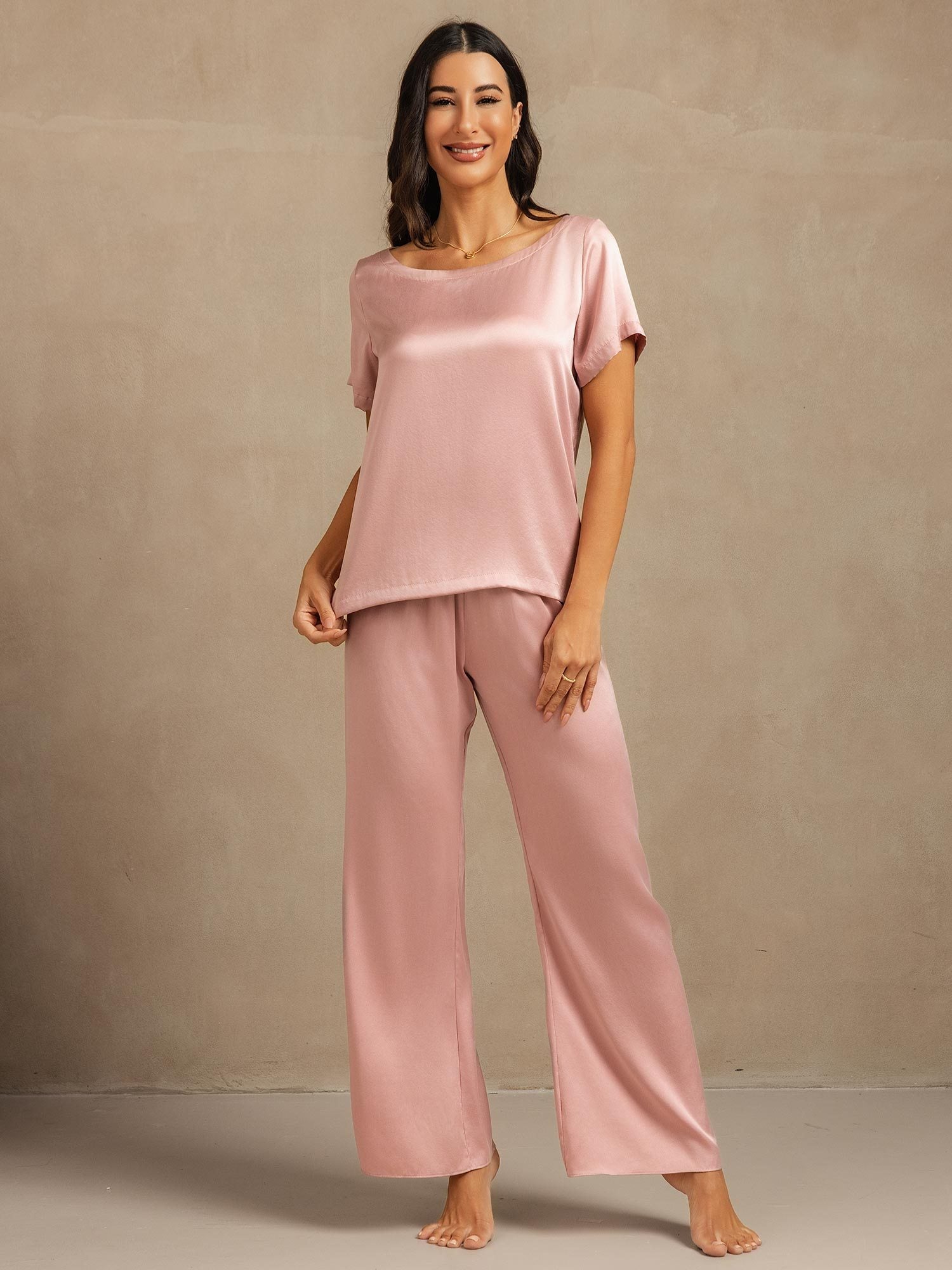 [PelleDiPesca] SilkSilky-IT 19Momme Seta Womens Pajamas 007