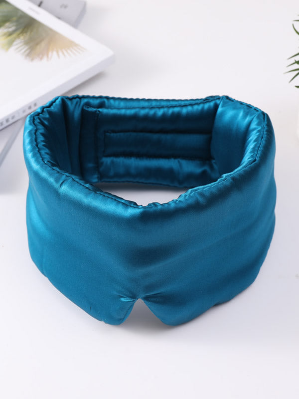 [Verde Acqua] SilkSilky-IT Mascherina da Notte 005