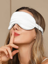 [Bianco] SilkSilky-IT Mascherina da Notte 001