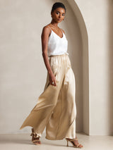 [Bianco] SilkSilky-IT Spaghetti Strap V Neck Cami 003