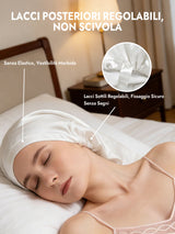 [Bianco] SilkSilky-IT Cuffia di seta 005