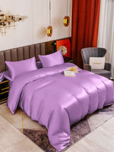 Set di seta 19Momme da 4 pezzi: copripiumino + lenzuolo con angoli + 2 federe