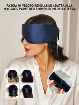 [Blu Scuro] SilkSilky-IT Mascherina da Notte 004