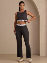 [Grigio] SilkSilky-IT Sleeveless Crew Neck Women's Outfit Sets 006