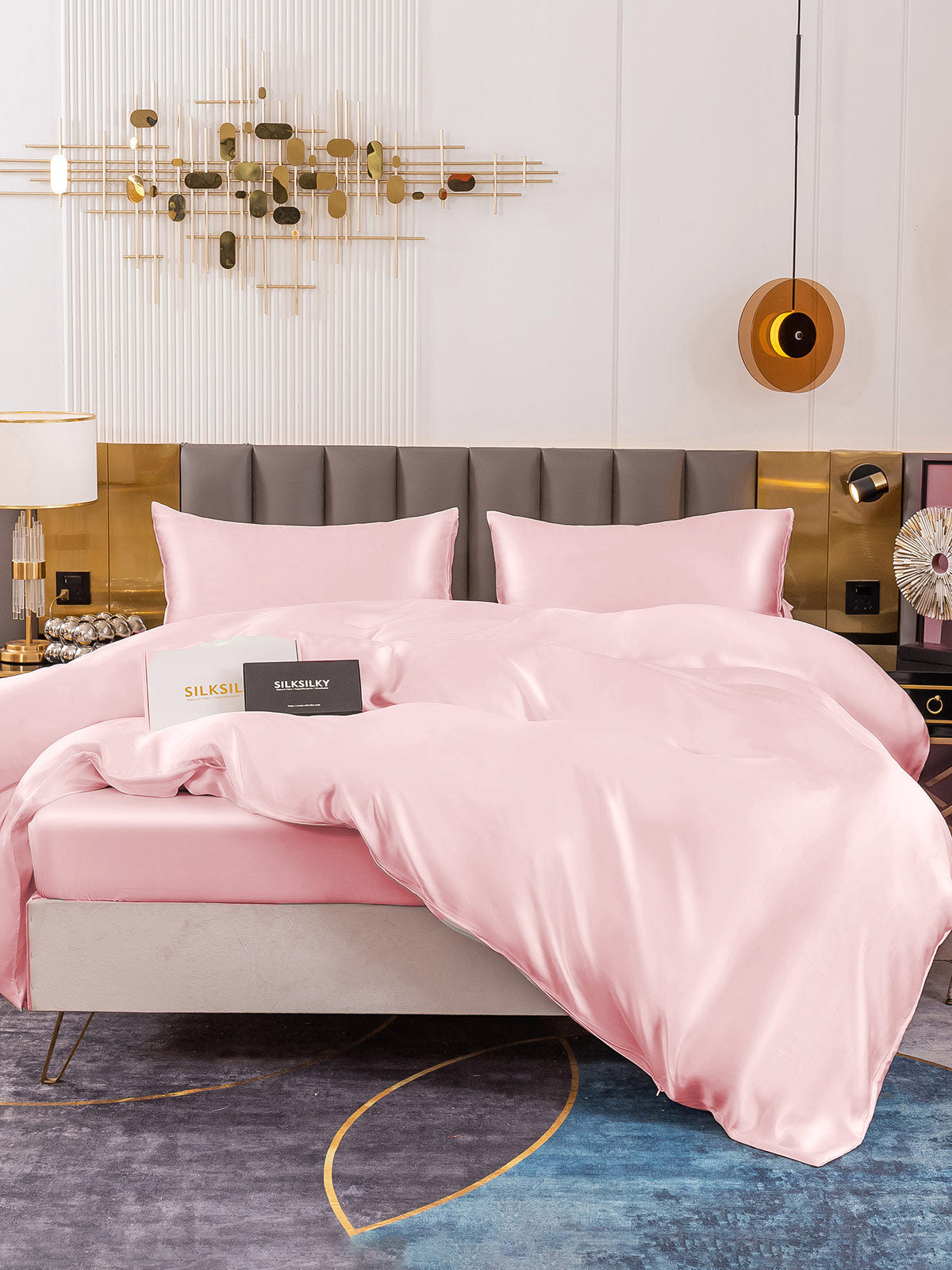 [Rosa] SilkSilky-IT 19Momme Seta pura Bedding Set 002