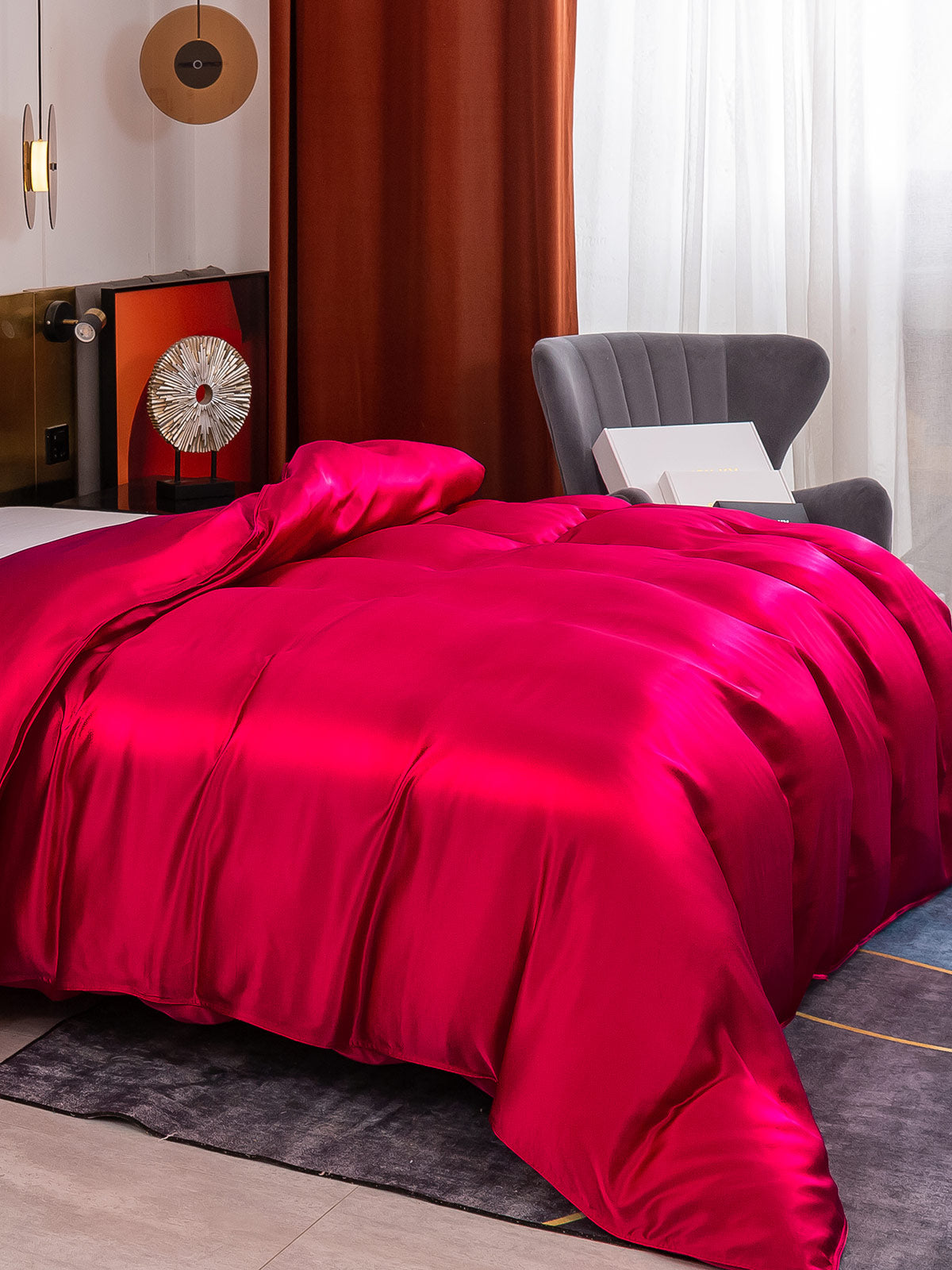 [Vino] SilkSilky-IT 19Momme Seta pura Duvet Cover 001