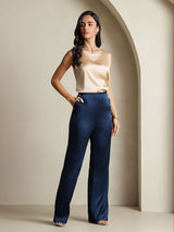 [Champagne] SilkSilky-IT Sleeveless Round Neck Cami 005