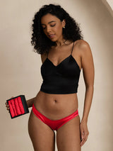 [Rosso] SilkSilky-IT 19Momme Mutandine da donna 006