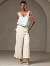 [Azzurro] SilkSilky-IT Sleeveless V Neck Cami 007