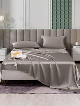 [Grigio] SilkSilky-IT 25Momme Set di biancheria da letto 001