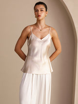 [Beige] SilkSilky-IT Sleeveless V Neck Cami 003