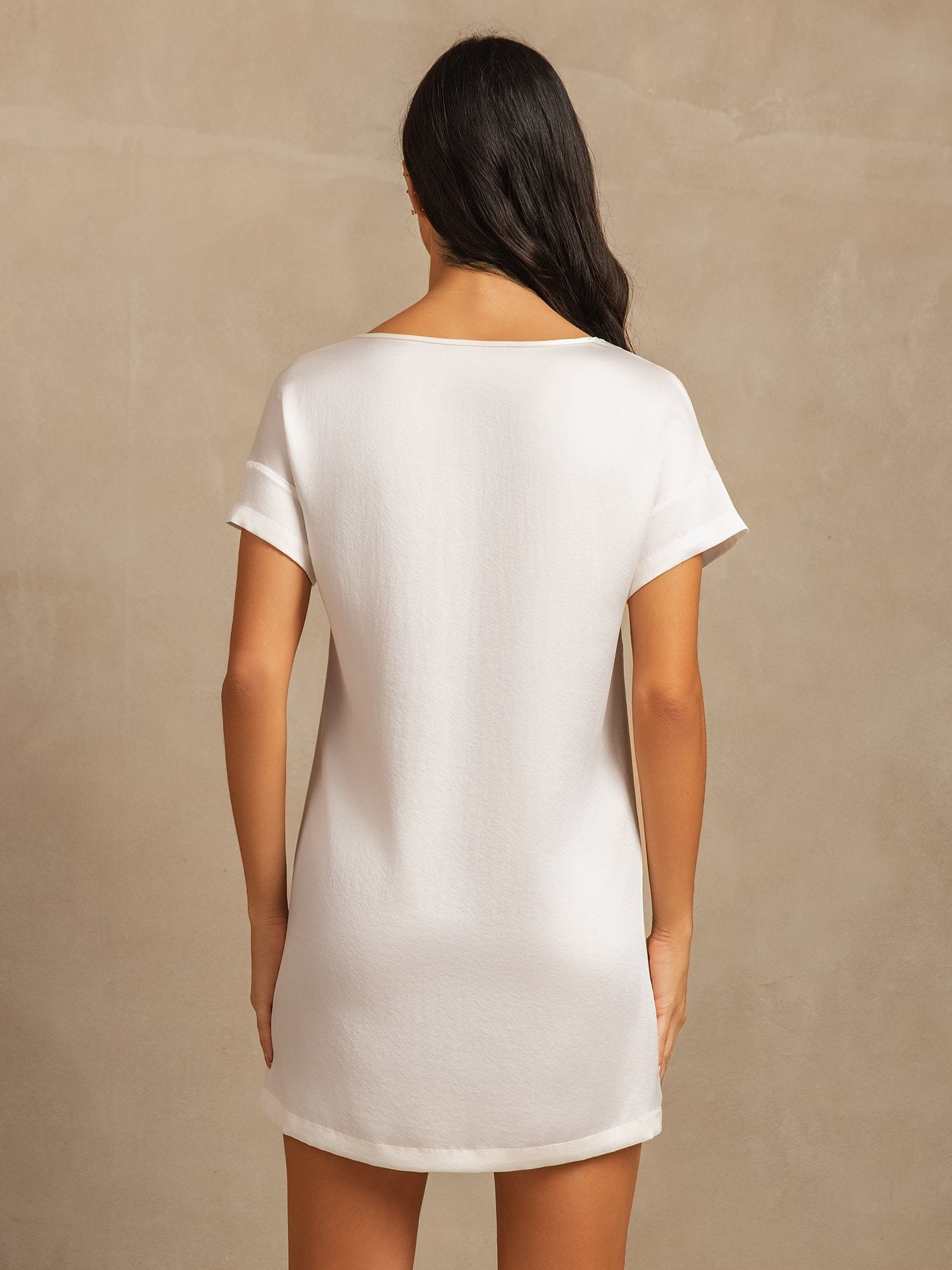 [Bianco] SilkSilky-IT 19Momme Seta Nightgown 002