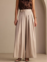 [Marrone Chiaro] SilkSilky-IT Pantaloni da donna 001