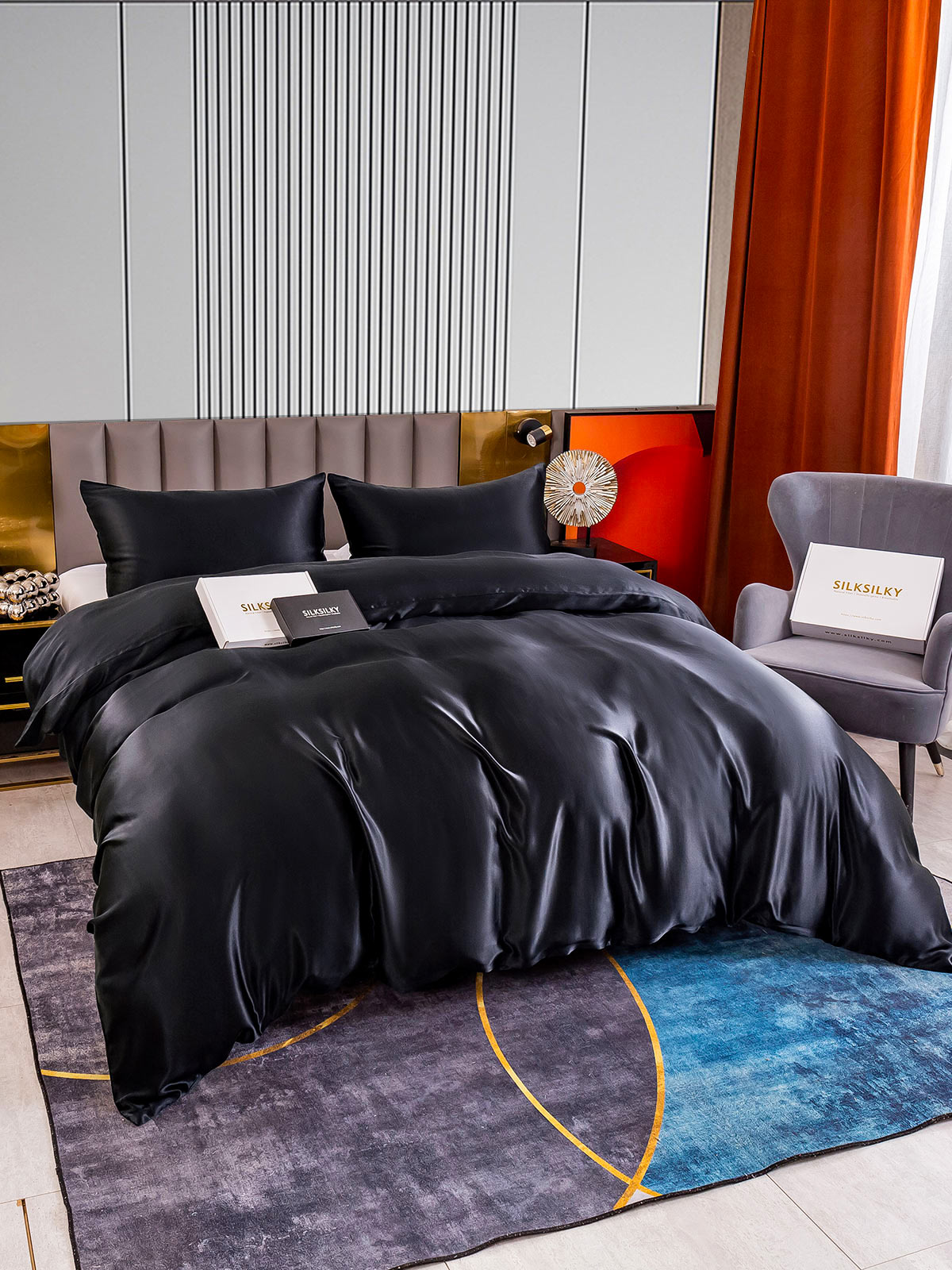 [Nero] SilkSilky-IT 22Momme Seta pura Bedding Set 005
