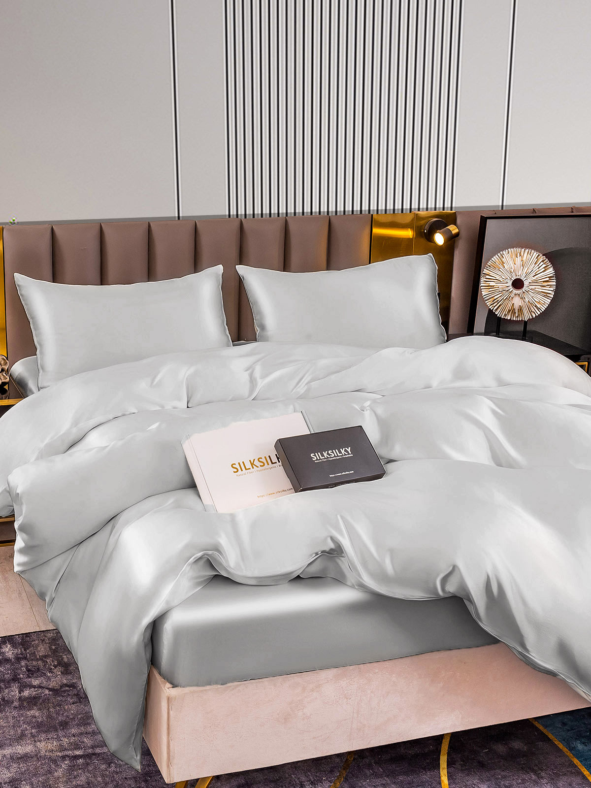 [Argento] SilkSilky-IT 22Momme Seta pura Bedding Set 006