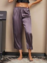 [Grigio Porpora] SilkSilky-IT Women's Sleep Pants 001