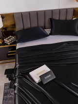 [Nero] SilkSilky-IT 19Momme Set di biancheria da letto 005